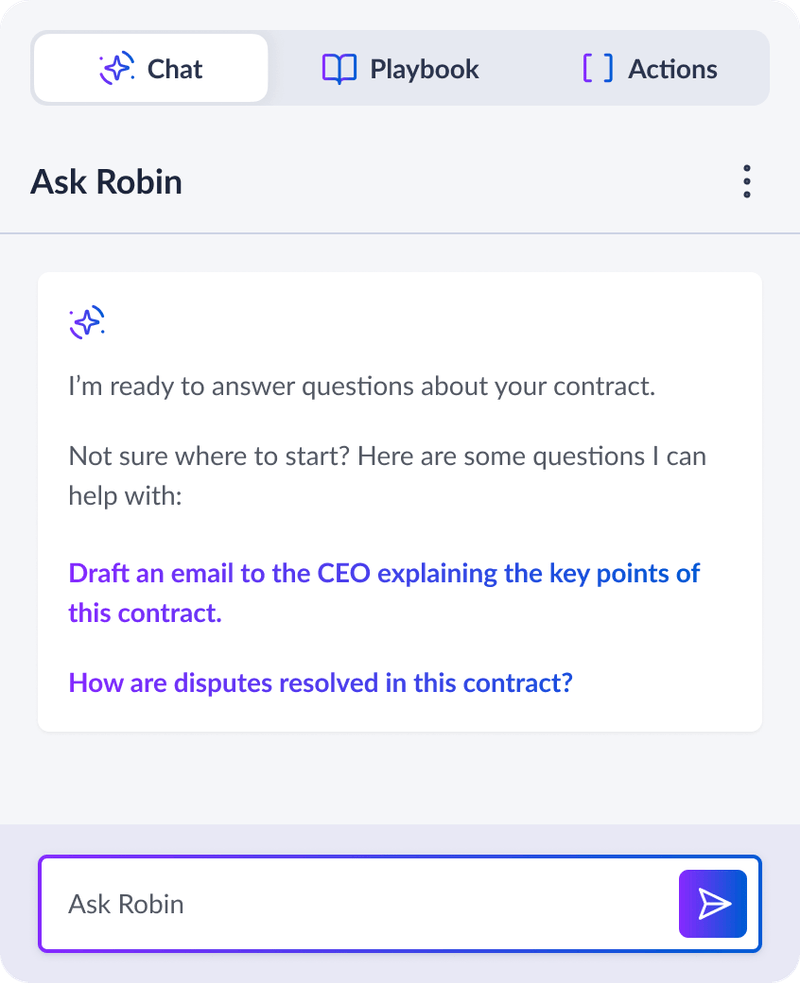 screenshot of Robin AI
